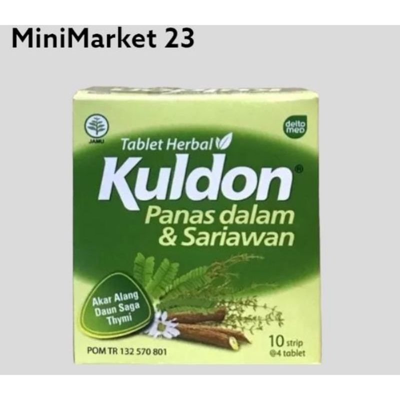 Jual Kuldon Tablet Herbal Panas Dalam Dan Sariawan Isi Tablet Sachet