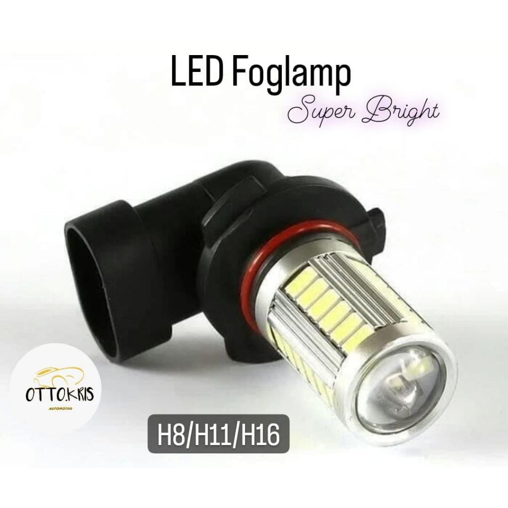 Jual LAMPU LED FOGLAMP FOGLIGHT Super WHITE H8 H11 Dan H16