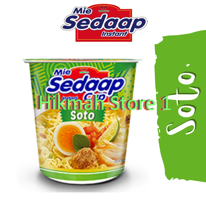 Jual Mie Sedaap Cup Instan All Varian Goreng Soto Rawit Bingit