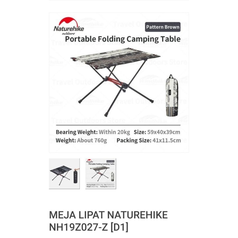 Jual MEJA LIPAT NATUREHIKE NH19Z027 Z D1 Shopee Indonesia