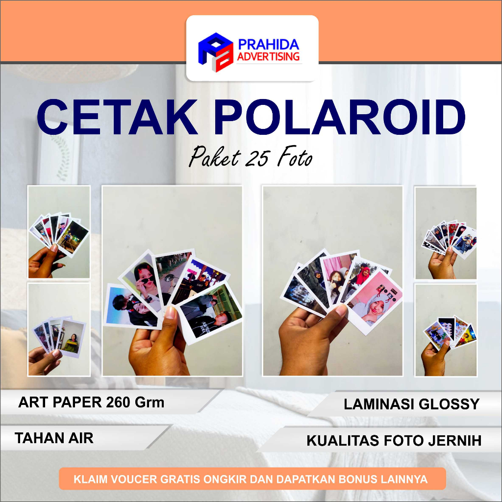 Jual Cetak Foto Polaroid Paket Foto Murah Pengiriman Hari Jam