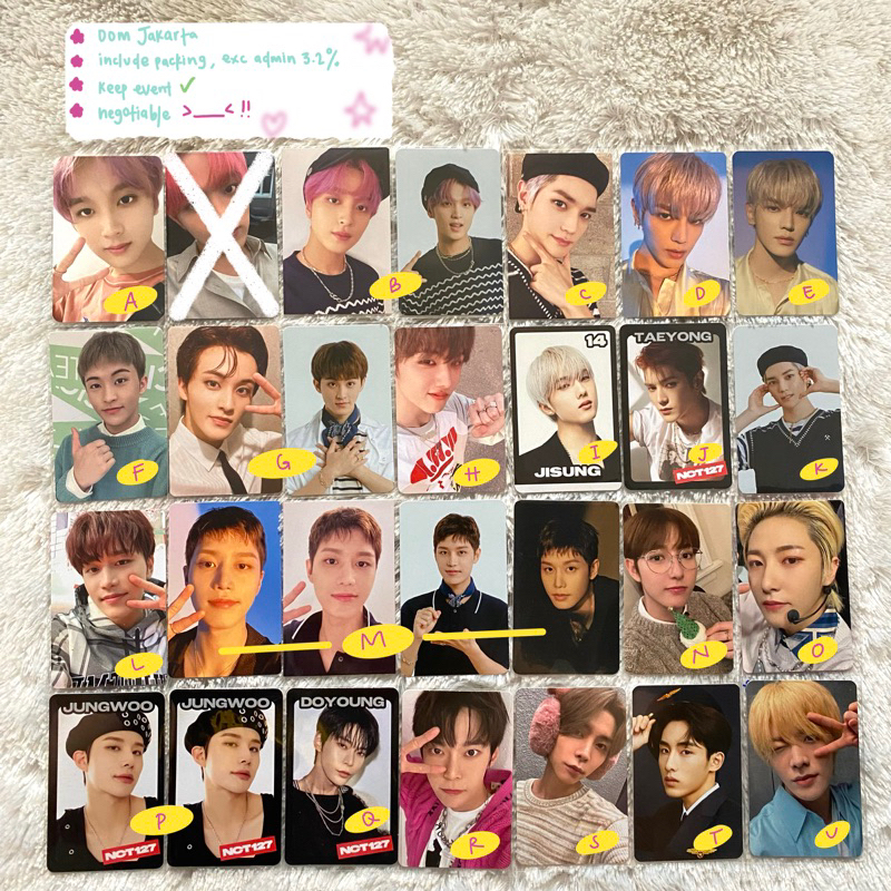 Jual Pc Photocard Nct Dream Official Haechan Mark Jisung Taeyong