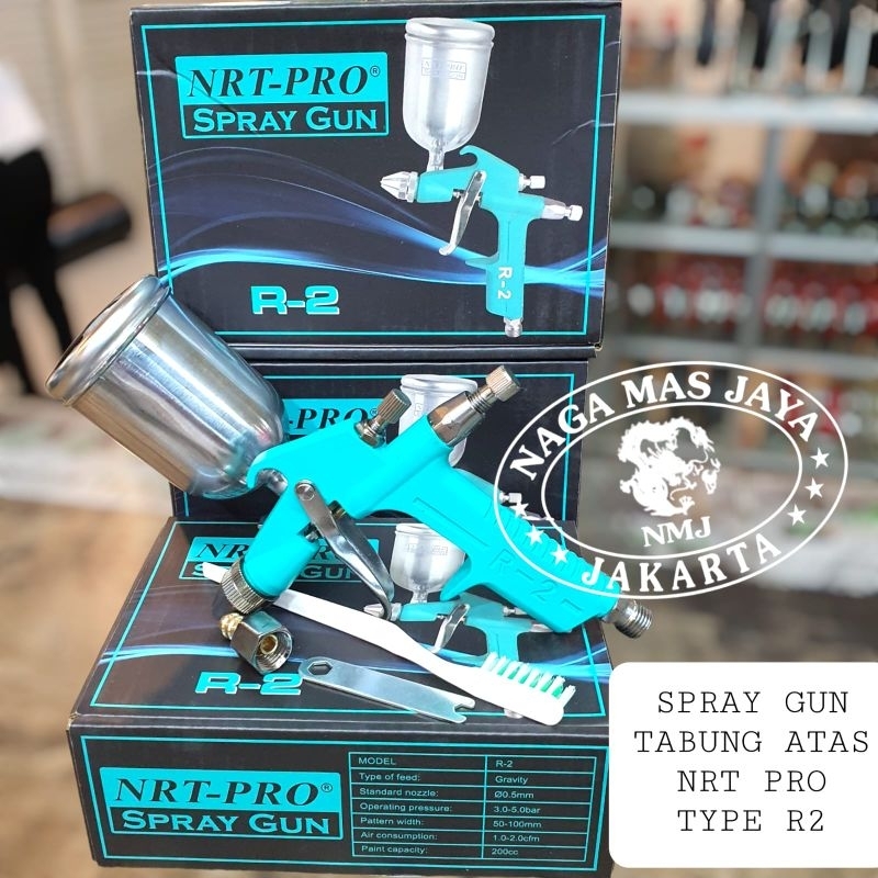 Jual SPRAY GUN CAT TABUNG ATAS R2 NRT PRO SEMPROTAN CAT KOMPRESOR NRT