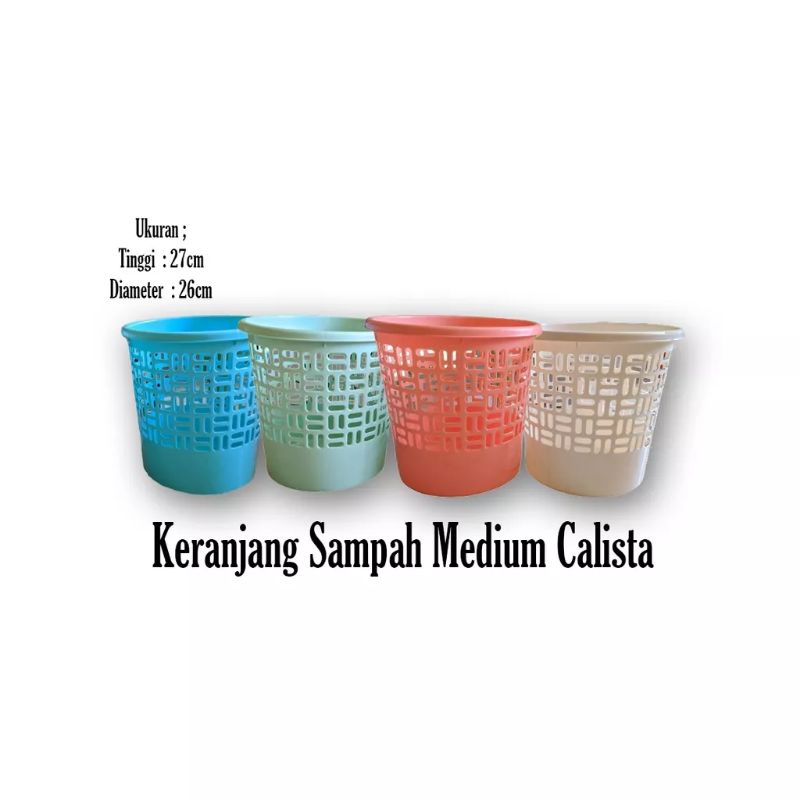 Jual Keranjang Sampah Bolong Calista Tempat Sampah Plastik Shopee