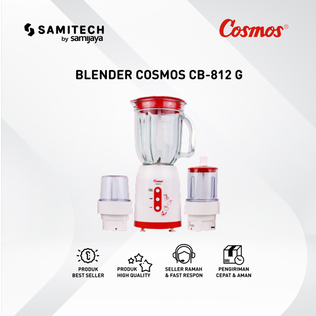 Jual BLENDER COSMOS CB 812G CB 812G KACA 2 LITER BERGARANSI Shopee