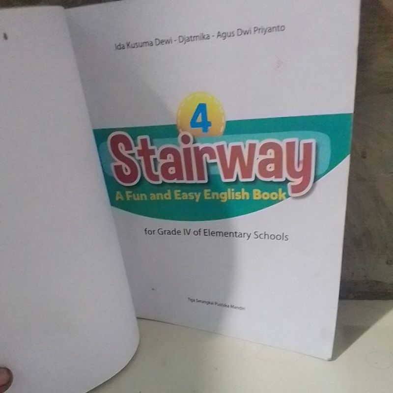 Jual Buku Stairway 4 Platinum Tiga Serangkai BEBAS CORETAN Minus Sampul