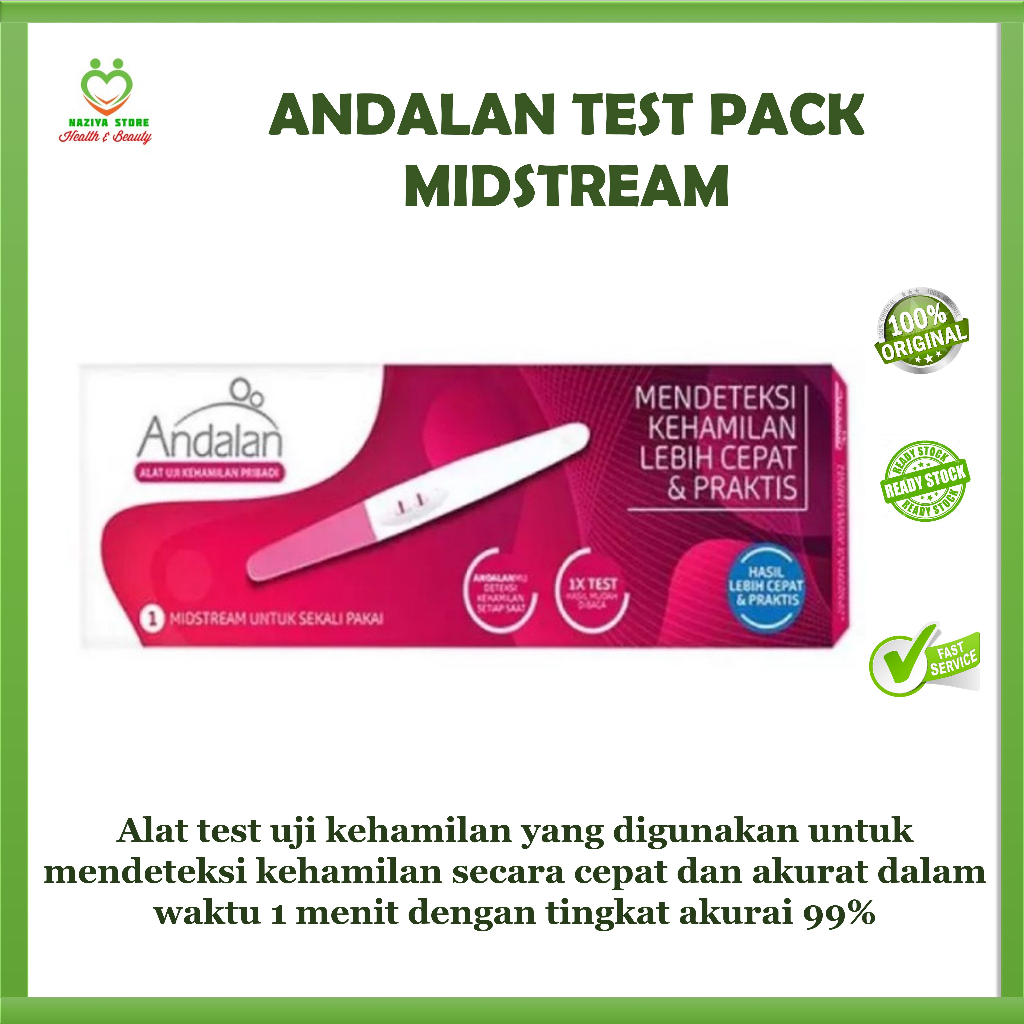 Jual Andalan Testpack Tes Kehamilan Andalan Midstream Compact Tes