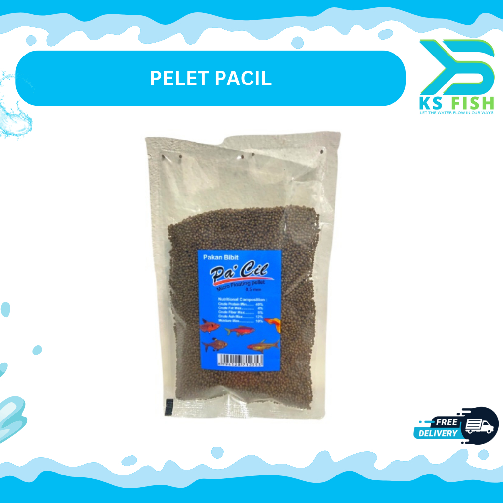 Jual Makanan Pakan Micro Pelet Pellet Ikan Kecil Pacil 0 5 Mm Shopee