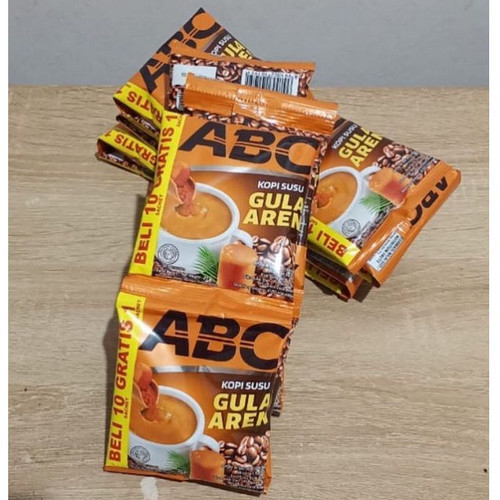 Jual 1 Renceng Isi 11 Kopi ABC Susu Gula Aren Kopi Bubuk Sachet