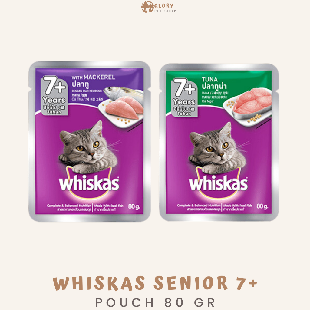 Jual Whiskas Pouch Gr Senior Dewasa Akk Varian Makanan Kucing