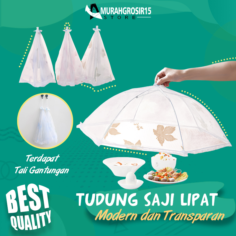 Jual Tudung Saji Lipat Cantik Penutup Makanan Lipat Tudung Saji Lipat