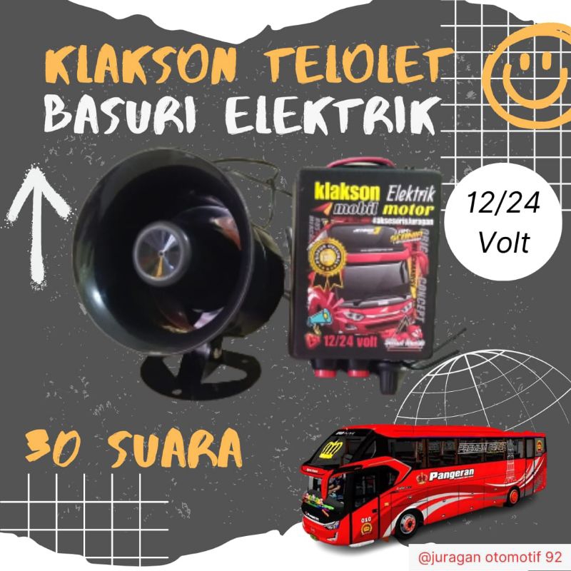 Jual Klakson Telolet Mobil Motor Elektrik Suara Volt Shopee