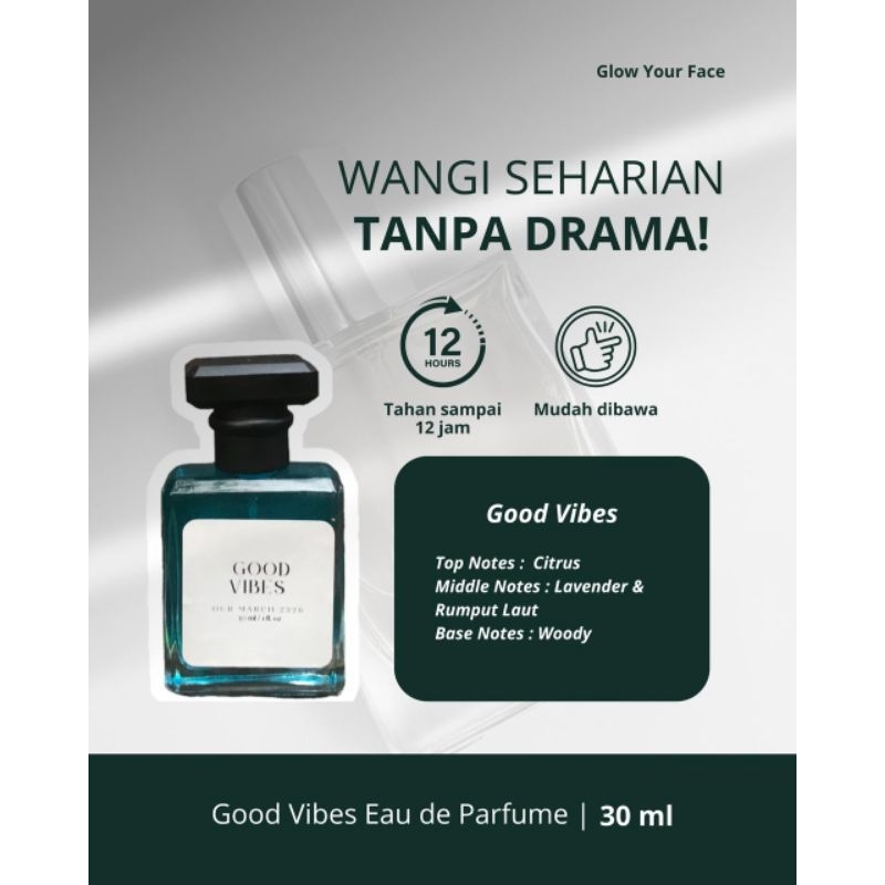 Jual Varian Good Vibes Parfum Unisex Wangi Fresh Aquatic Tahan Lama