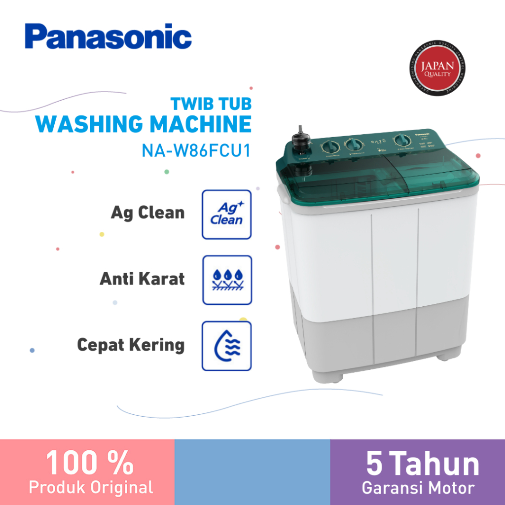 Jual Panasonic Na W Fcu Mesin Cuci Tabung Ratu Series Kg