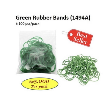 Jual Karet Gelang Hijau Pcs Pak Green Rubber Bands A