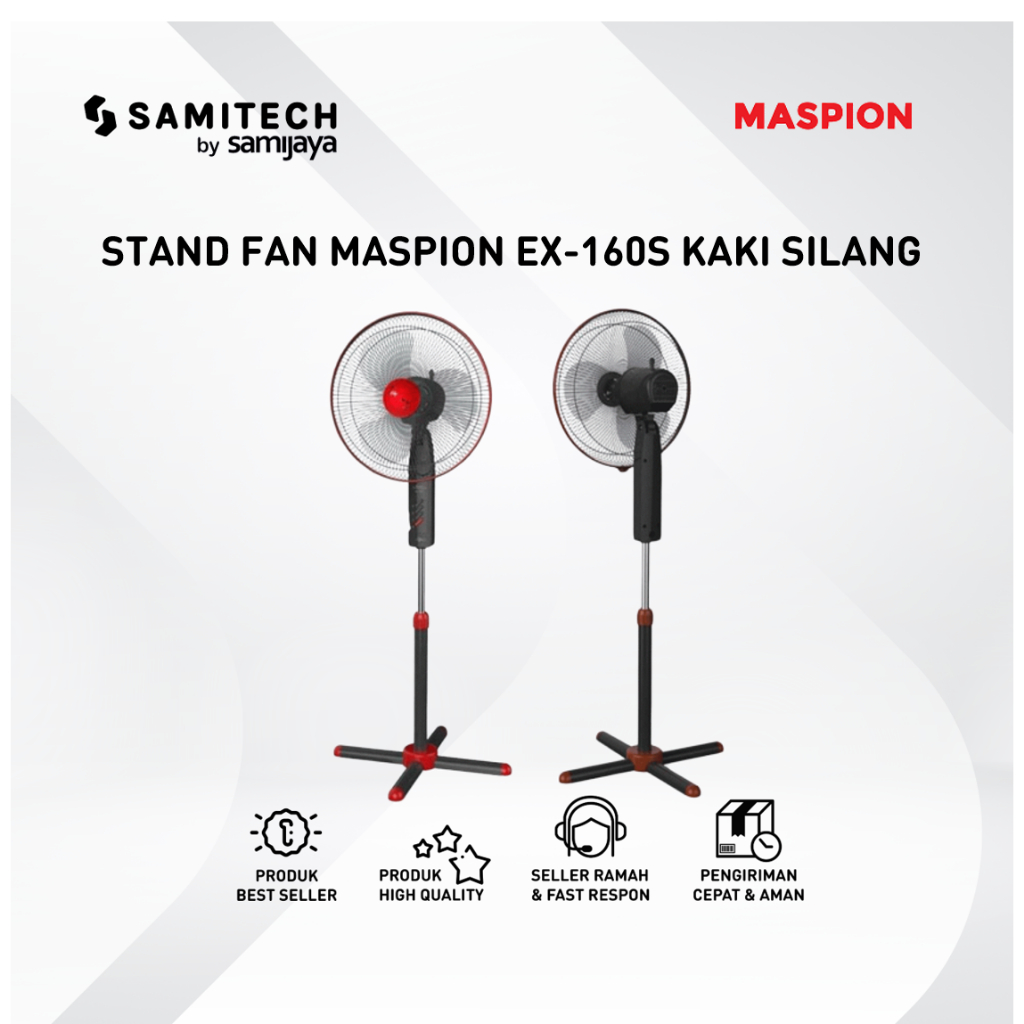 Jual KIPAS ANGIN STAND FAN MASPION EX 160S EX 160S KAKI SILANG