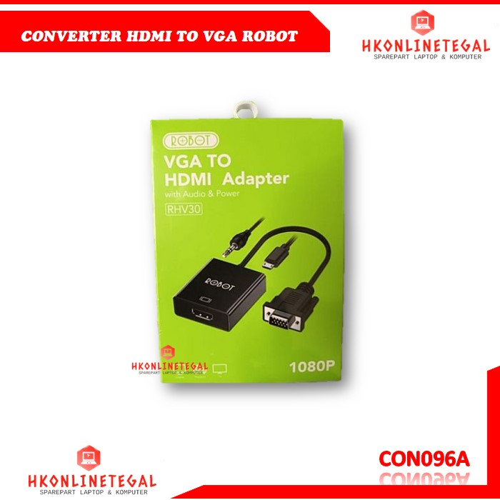 Jual Adapter Converter Vga To Hdmi Robot Rhv P Full Hd Shopee