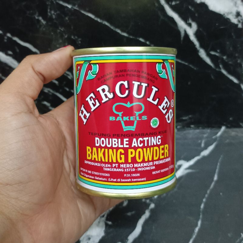 Jual DOUBLE ACTING BAKING POWDER HERCULES BAKING POWDER KALENG 110GR