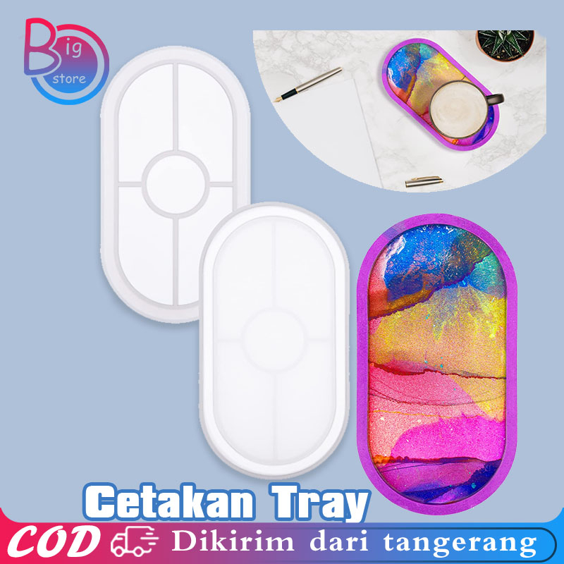 Jual Cetakan Resin Silikon Oval Cetakan Silicone Resin Tray Oval