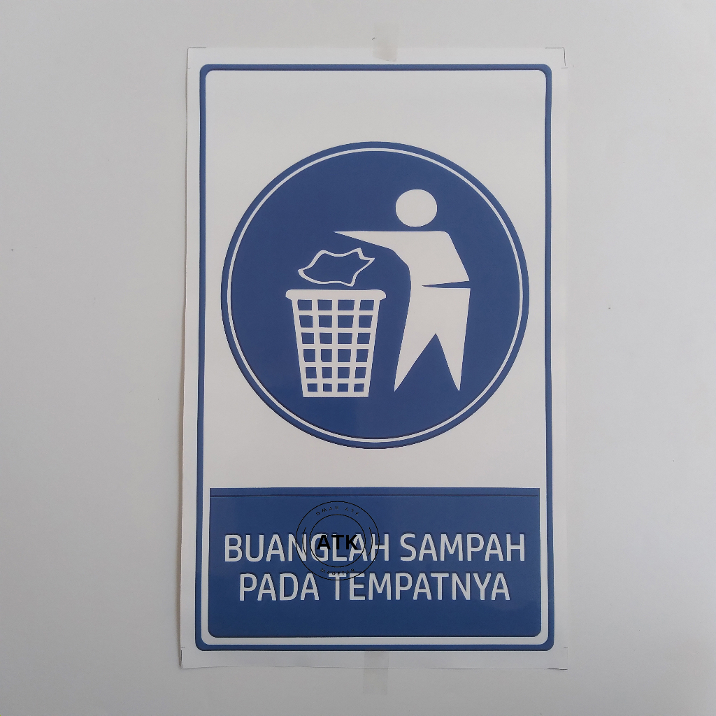 Jual Stiker Buanglah Sampah Pada Tempatnya Jangan Membuang Sampah