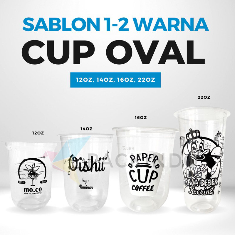 Jual Sablon Cup Oval Oz Oz Oz Oz Warna Shopee Indonesia