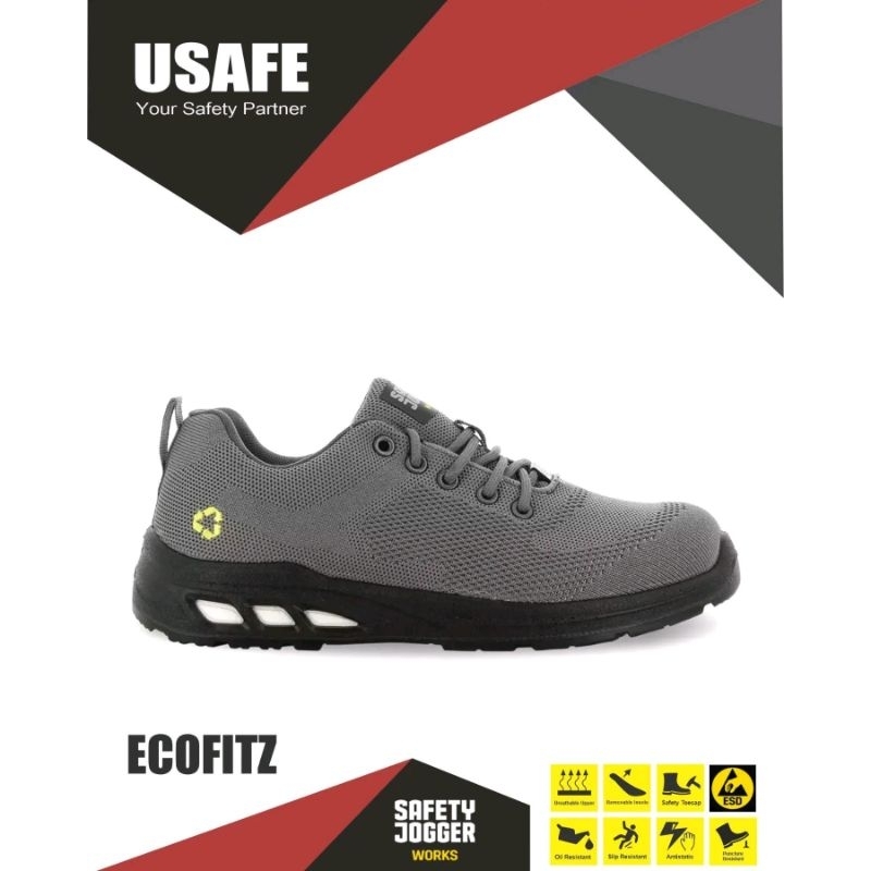 Jual NEW ARRIVAL GARANSI TUKAR Sepatu Safety Jogger Ecofitz Fitz