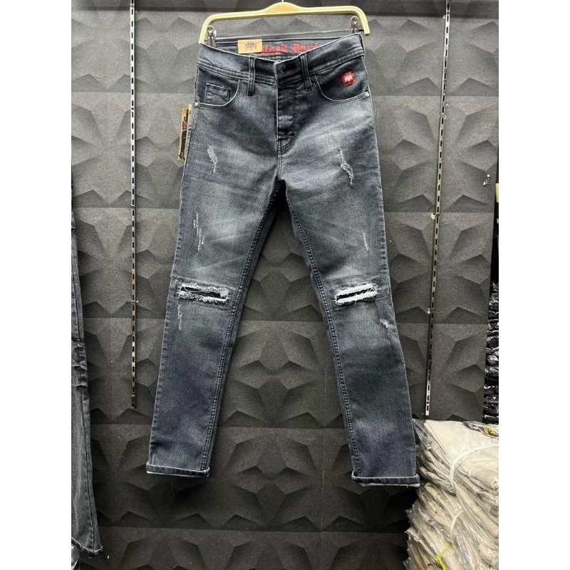 Jual Celana Sobek Lutut Cowok Celana Jeans Ripped Sobek Lutut