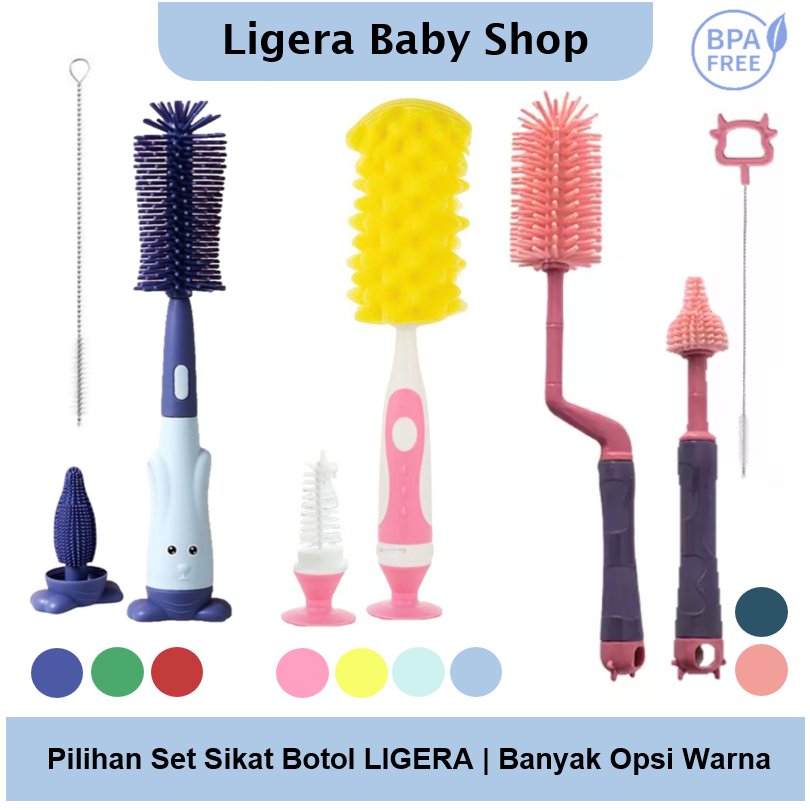 Jual Sikat Silikon Set In Bottle Nipple Straw Brushes In Sikat