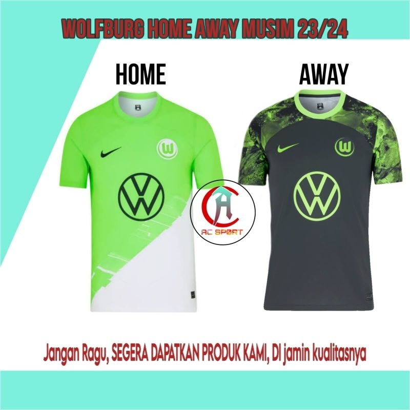 Jual Jersey Bola Wolf Burg Home Away Musim Grade Ori Kualitas