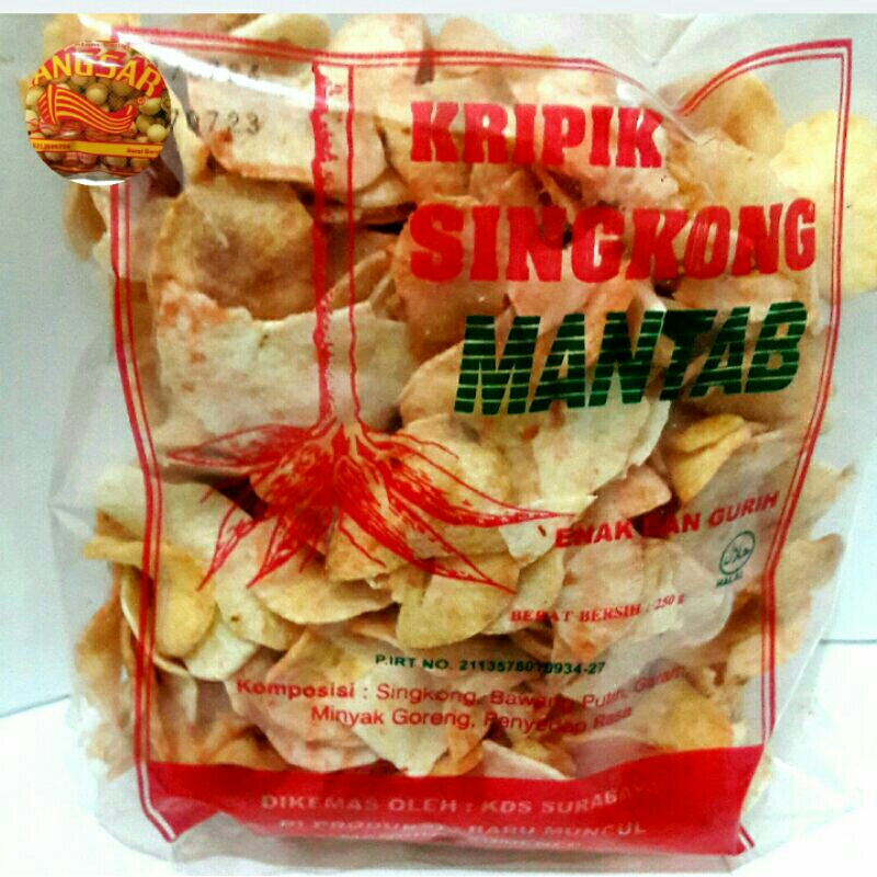 Jual Keripik Singkong Madura Manding Sumenep Camilan Mantab Pedas Dan