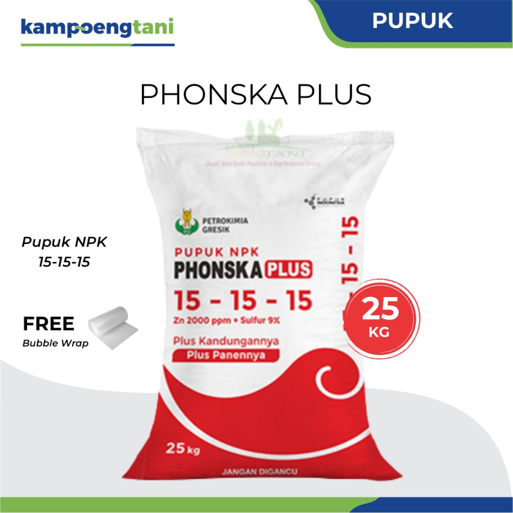 Jual Pupuk NPK Phonska Plus 15 15 15 25 Kg Sulfur Zinc Petrokimia