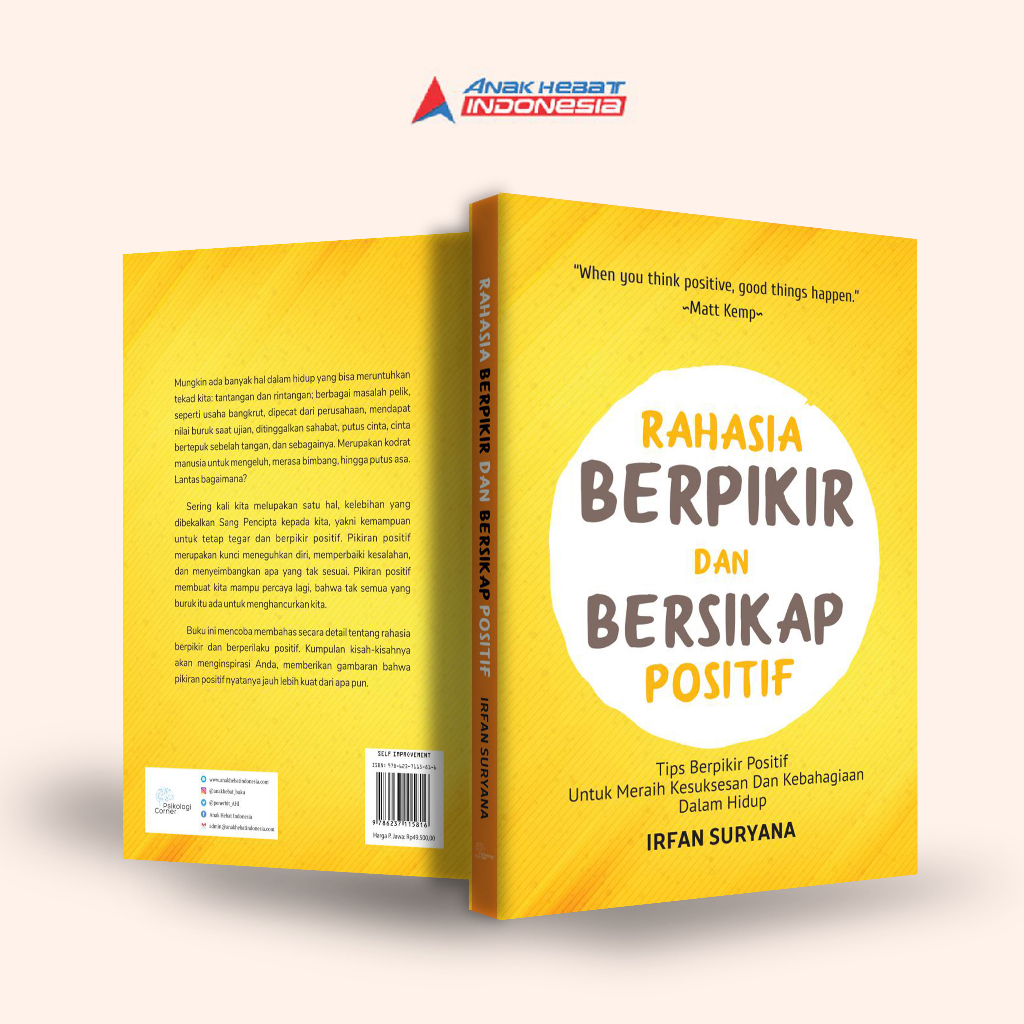 Jual Buku Rahasia Berpikir Dan Bersikap Positif Tips Berpikir Positif