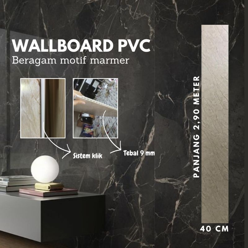 Jual Wallboard Panel Pvc Marmer Kayu Hiasan Dinding Lebar Cm Panjang