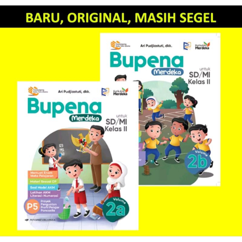 Jual BUKU SISWA BUPENA UNTUK SD MI KELAS 2A 2B 2C 2D KURIKULUM MERDEKA