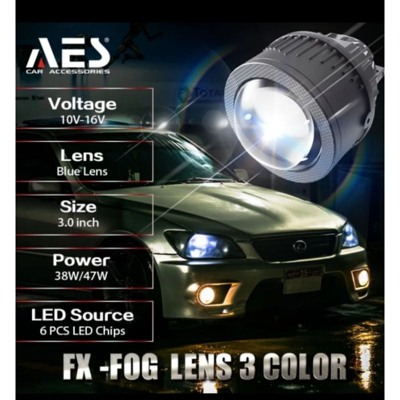 Jual Lampu Biled Foglamp Fx Inchi Blue Lens Warna Breket Honda