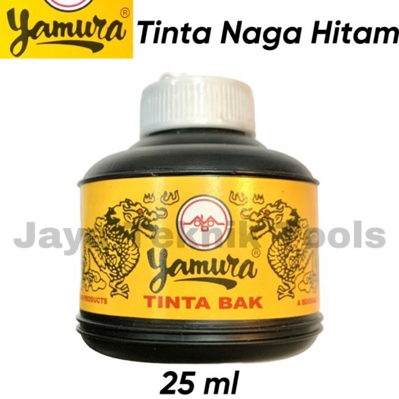 Jual Tinta Hitam Yamura Naga Kecil Hitam Black Ink Sipatan Benang