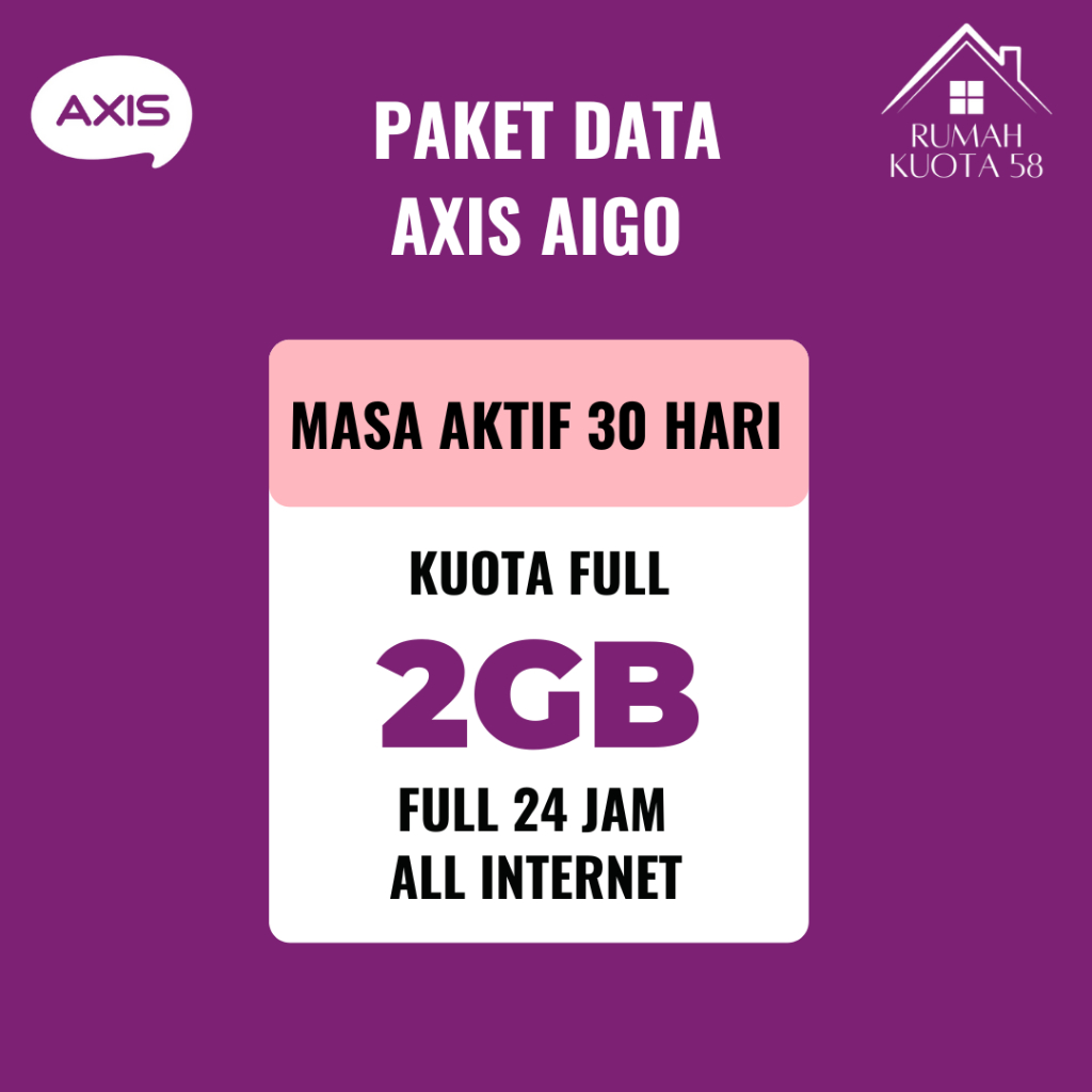 Jual PAKET KUOTA ISI ULANG DAN KODE VOUCHER AXIS DATA BRONET AIGO MURAH