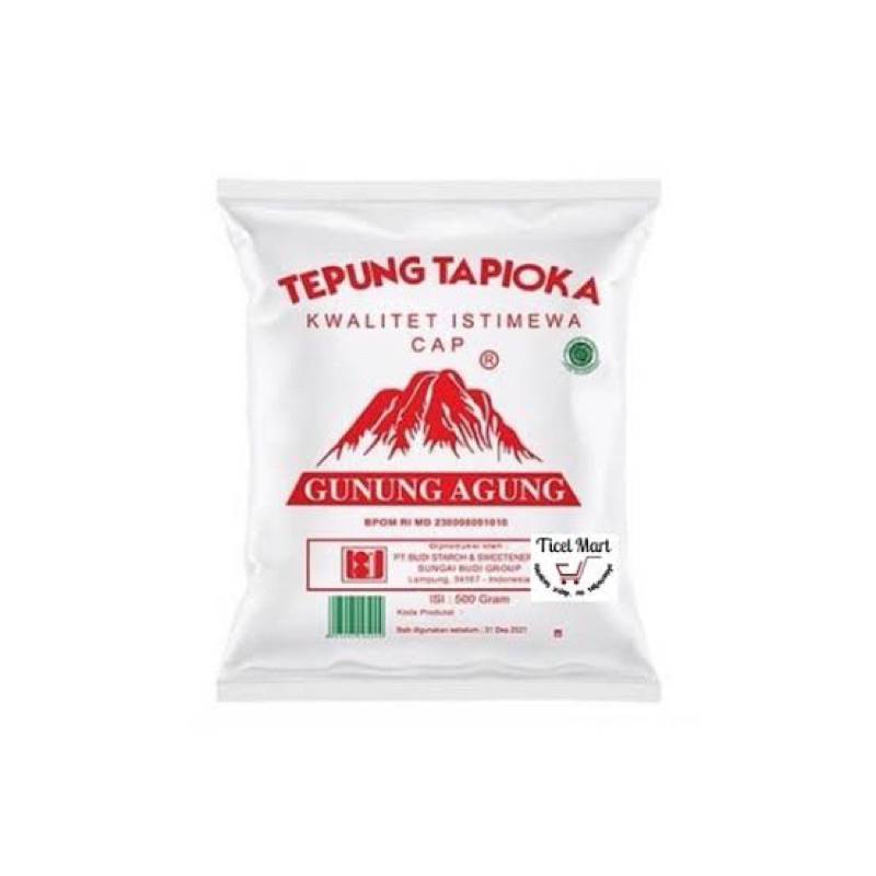 Jual Tepung Tapioka Gunung Agung 500gr Shopee Indonesia