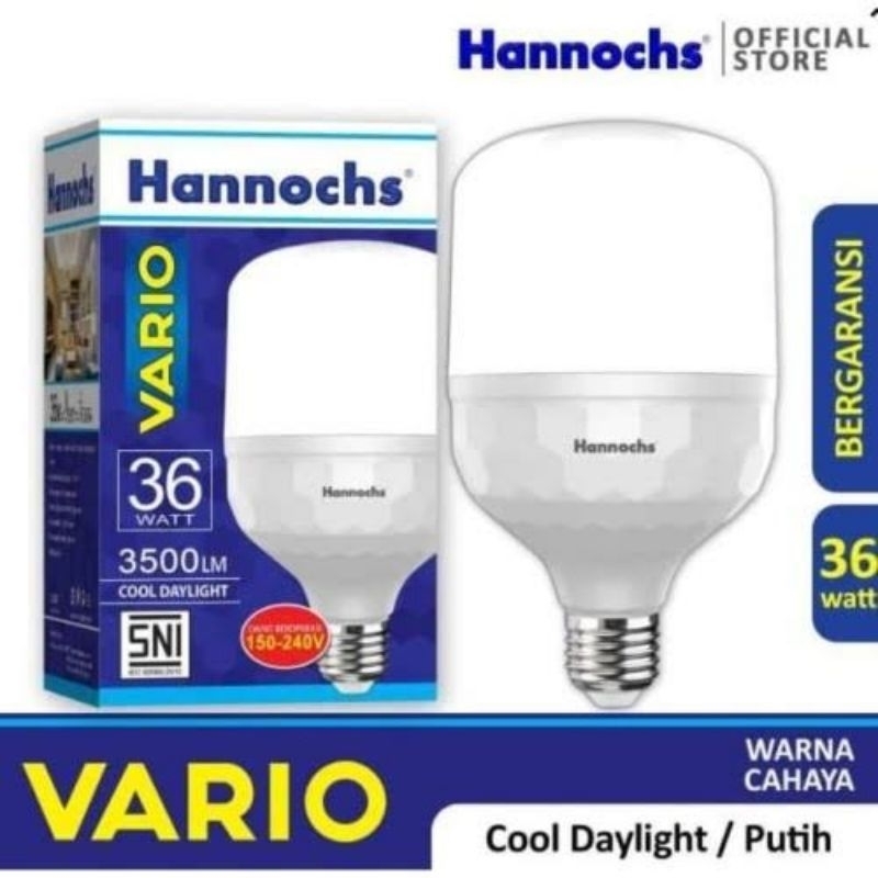 Jual LAMPU LED VARIO 36 WATT BOHLAM BULB CAPSULE HANNOCH SNI Shopee