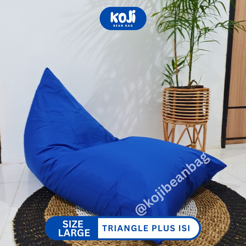 Jual Bean Bag Triangle Dewasa Waterproof Beanbag Termasuk ISI