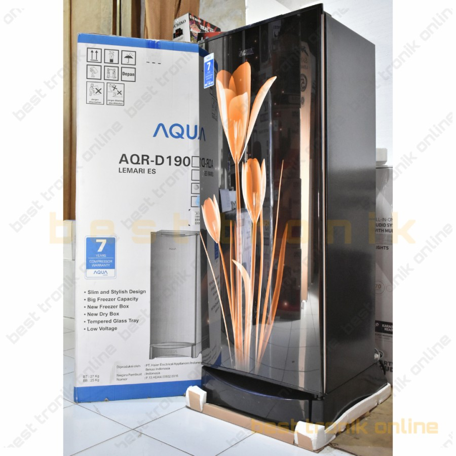 Jual Kulkas 1 Pintu Lemari Es Aqua Aqr D 190 LK LB Shopee Indonesia