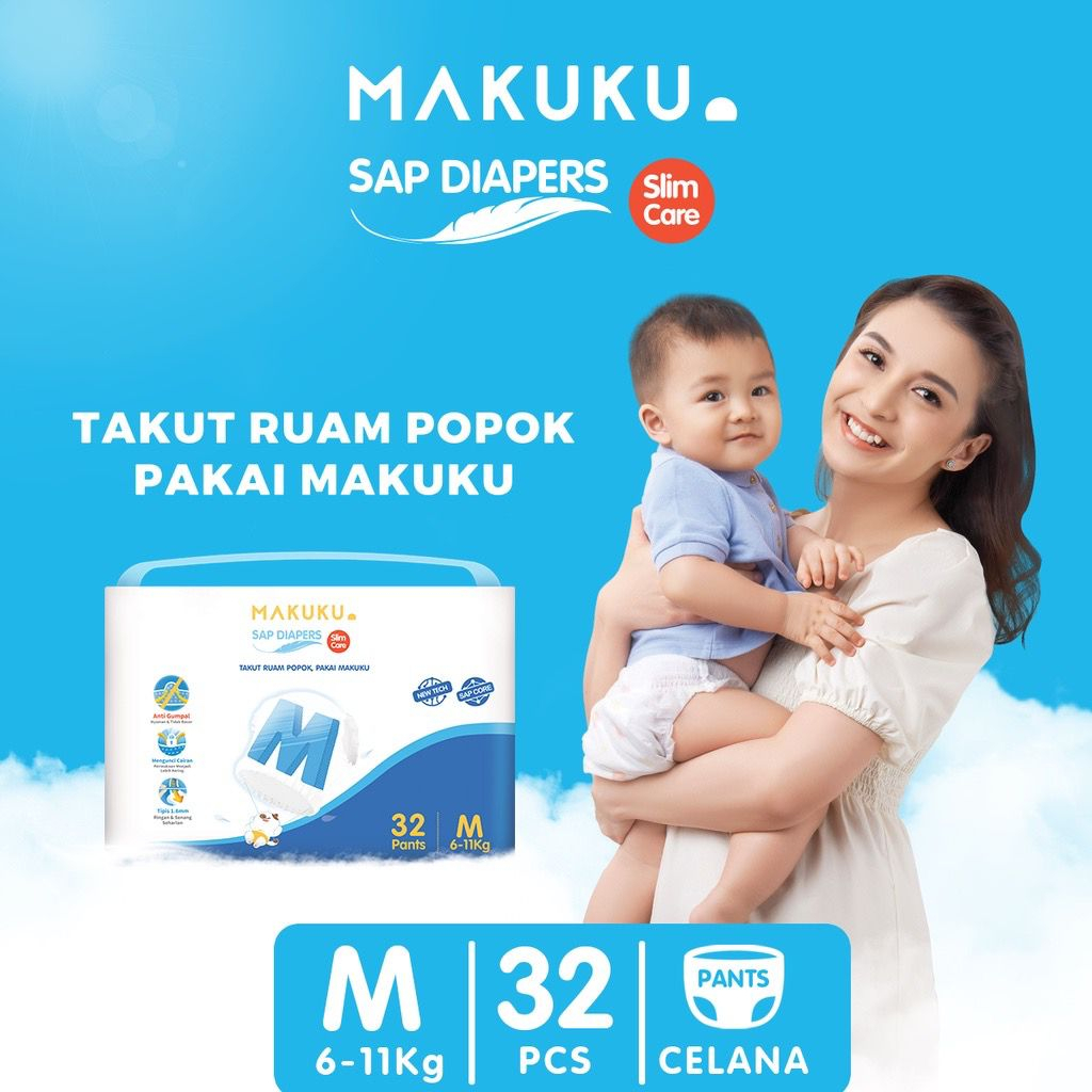 Jual Popok Bayi Makuku Air Diapers SAP Diapers Comfort FIT Slim Care