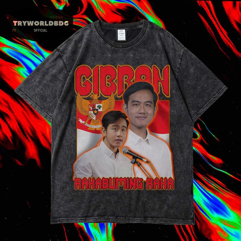 Jual TRYWORLDBDG OFFICIAL GIBRAN RAKABUMING RAKA KAOS OVERSIZED