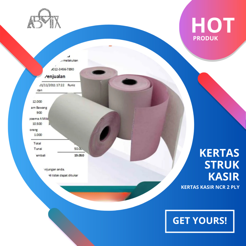 Jual Kertas Kasir Thermal Struk Ply Tanpa Core Termal Edc Mobile