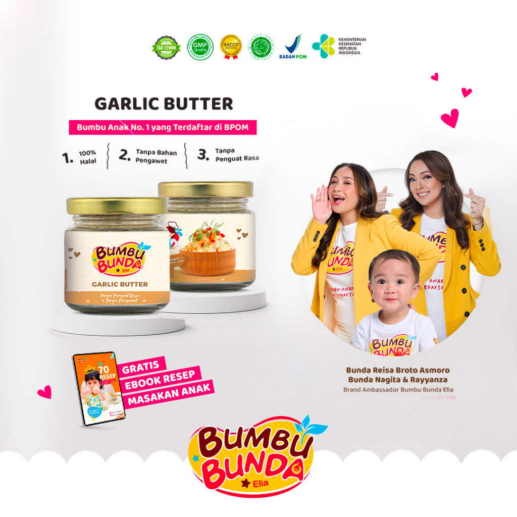 Jual Bumbu Bunda Elia Garlic Butter Mpasi Bb Booster Mpasi Kaldu