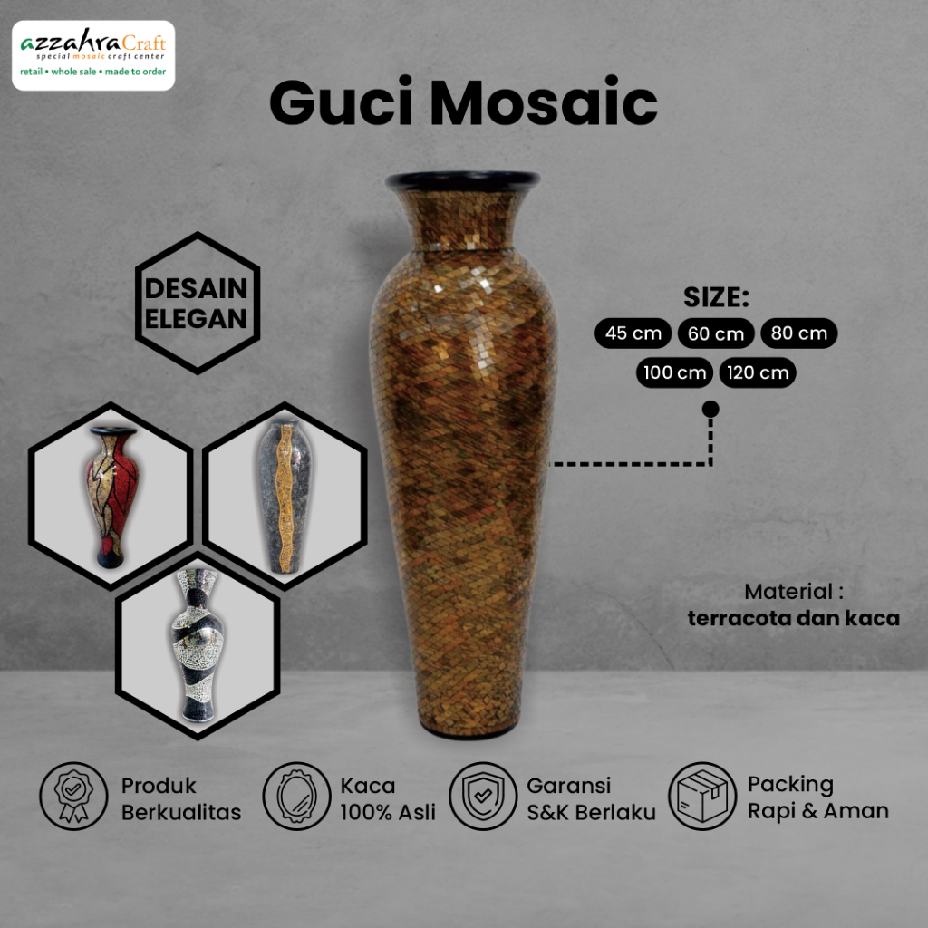 Jual Vas Bunga Guci Aesthetic Keramik Tinggi Dekorasi Meja Tamu Ruang