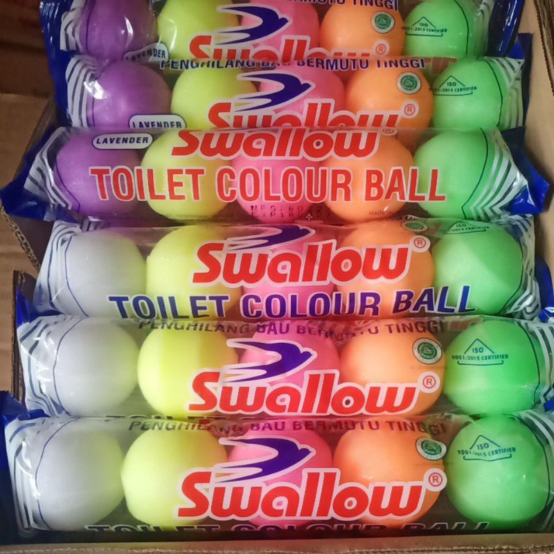 Jual SWALLOW KAMPER TOILET COLOUR BALL ISI 5 Pcs S 109 Shopee