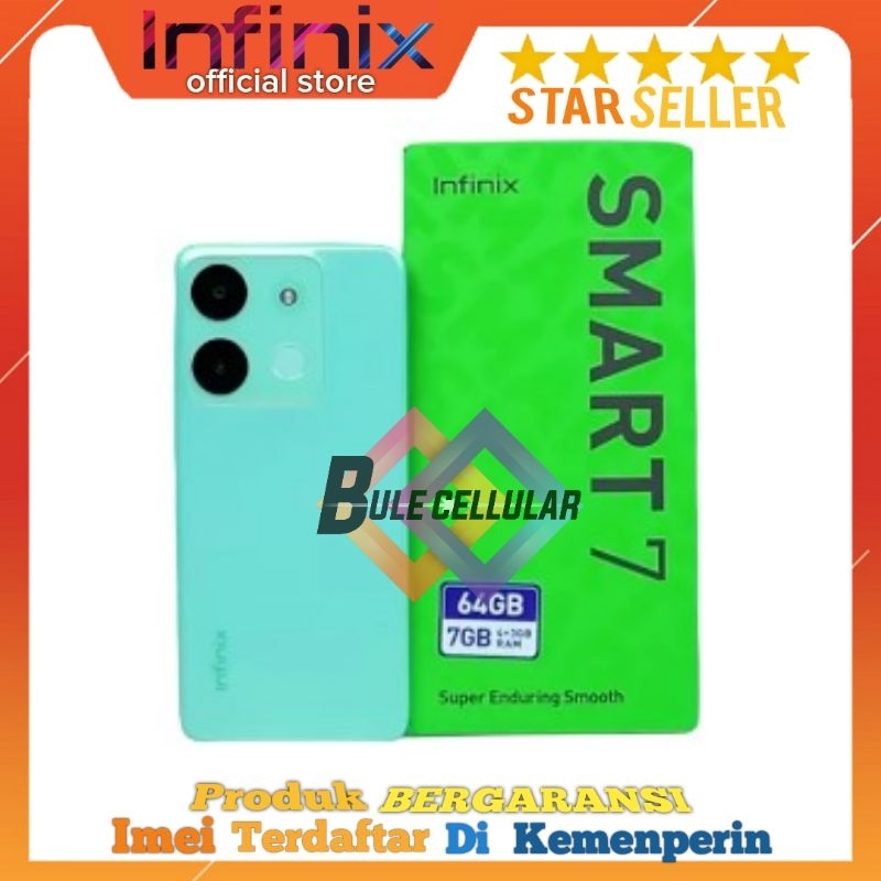 Jual INFINIX SMART 7 RAM 3 64GB 5000Mah Baterai ORIGINAL INFINIX