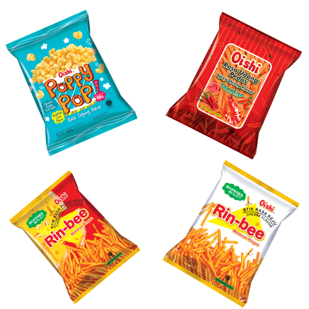 Jual OISHI RIN BEE UDANG PEDAS POPPY POP 60gr Shopee Indonesia