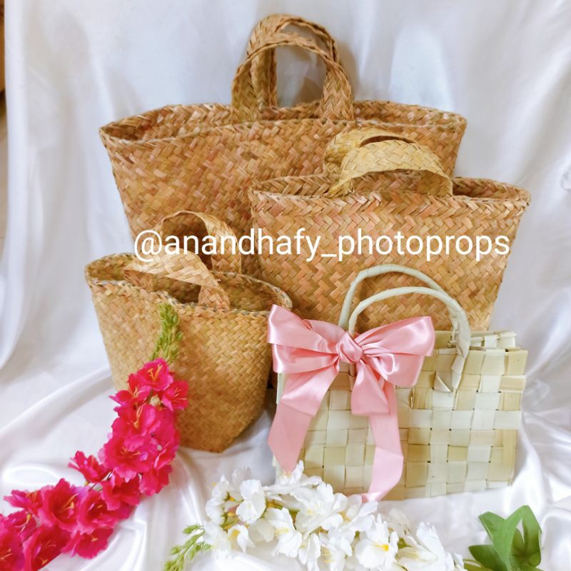 Jual TAS KERANJANG ANYAMAN PARCEL LEBARAN HAMPERS HARI RAYA PURUN